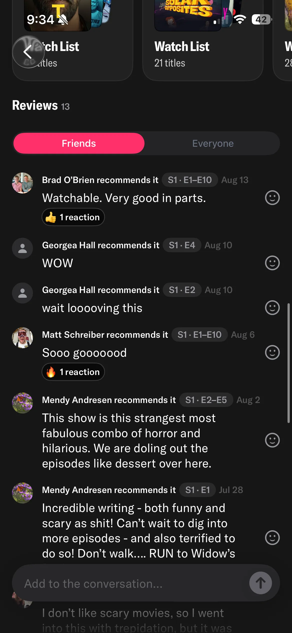 See what your friends are watching.